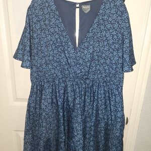 Arula Blue Floral Dress